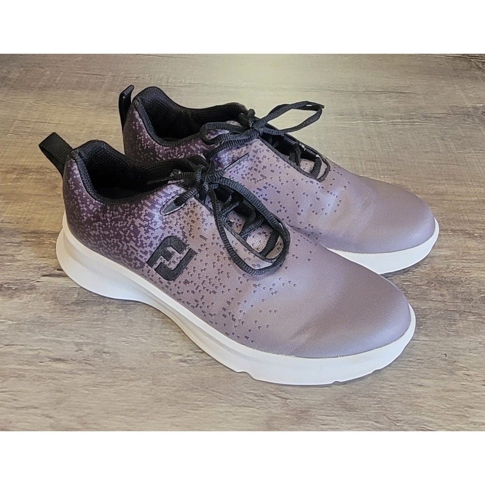 FootJoy Women's FJ Leisure 92925 Spikeless Golf Shoes - Size 9 Grey Black